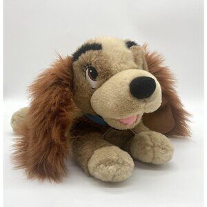 Walt Disney Lady And The Tramp Lady Plush 14" Stuffed Animal Toy Brown Tan
